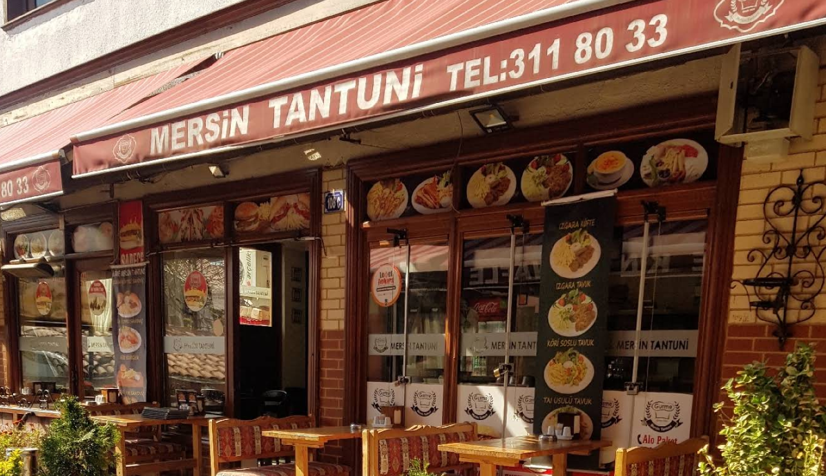 Gurme Mersin Tantuni'nin Ankara'daki restoran cephesi